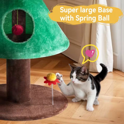 63" Christmas Cat Tree Cat Tower Christmas Gift Indoor Home Decor