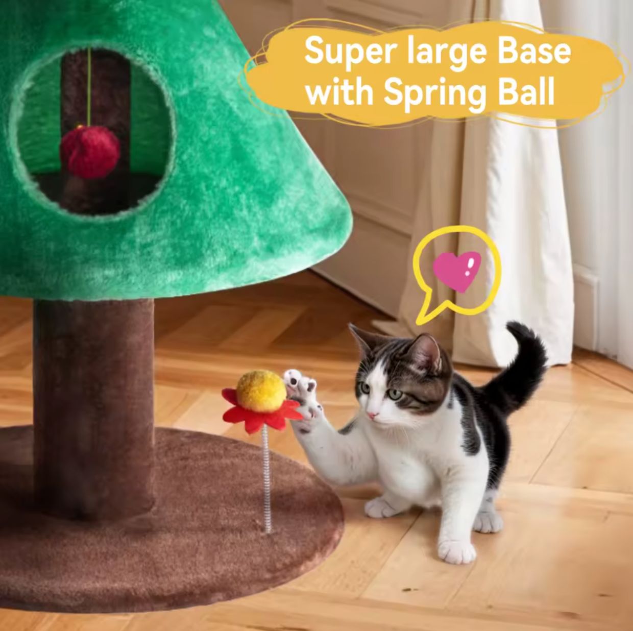 63" Christmas Cat Tree Cat Tower Christmas Gift Indoor Home Decor
