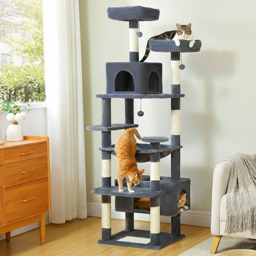Multi-size Cat Tree Cat Tower with Sisal Scratching Posts