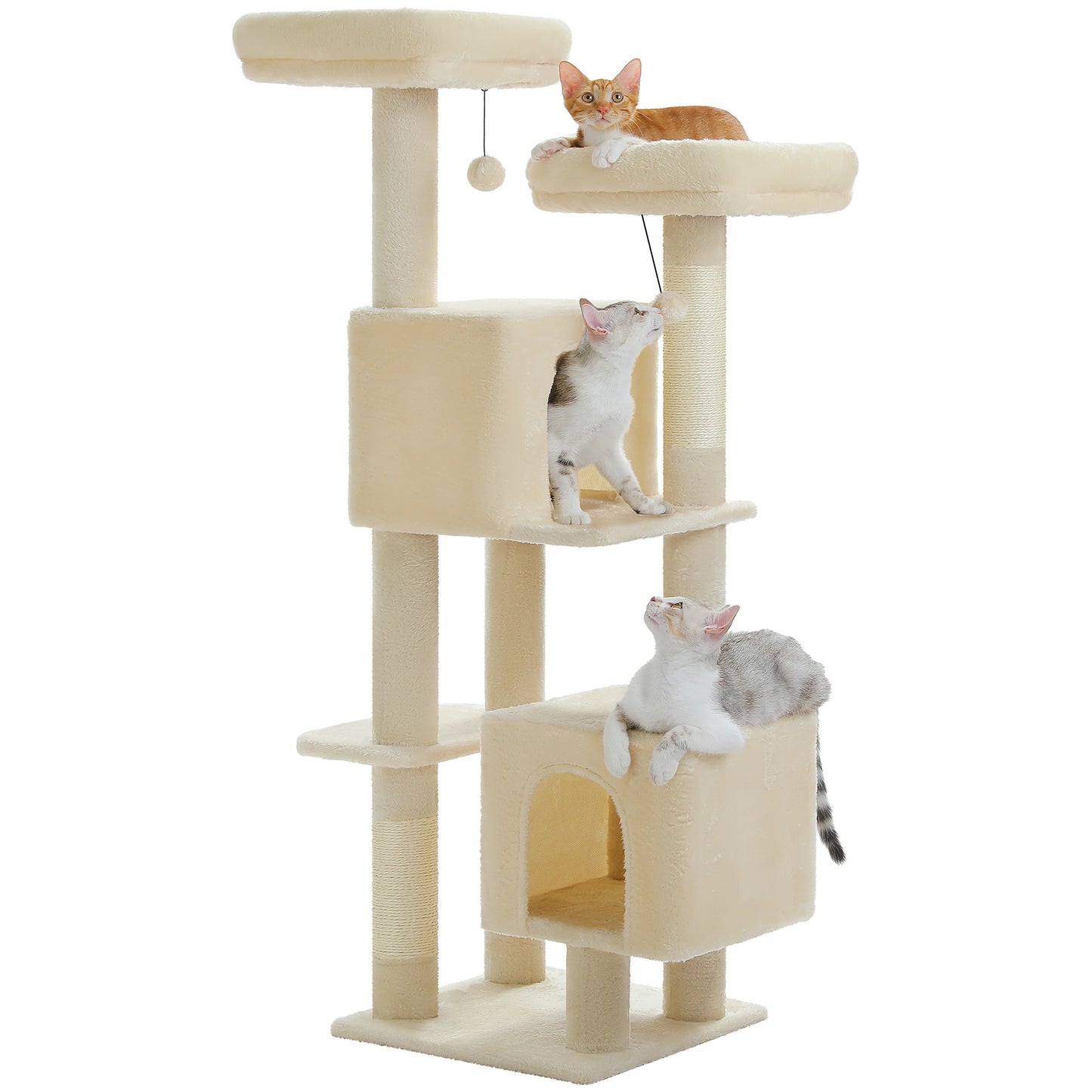 Flower Cat Tree Tower: Multi-Level Condo & Scratching Posts