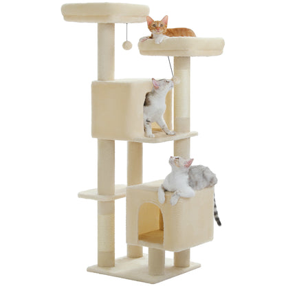Flower Cat Tree Tower: Multi-Level Condo & Scratching Posts